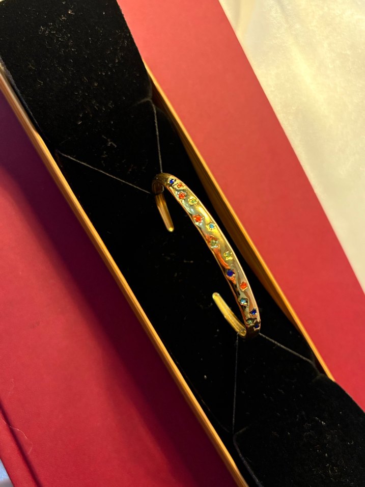 Altın Renkli Boncuklu Yılan Desenli Bileklik - Görsel 3