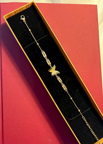 Renkli Baskılı Zincir Detaylı Kadın Bileklik - Görsel 2