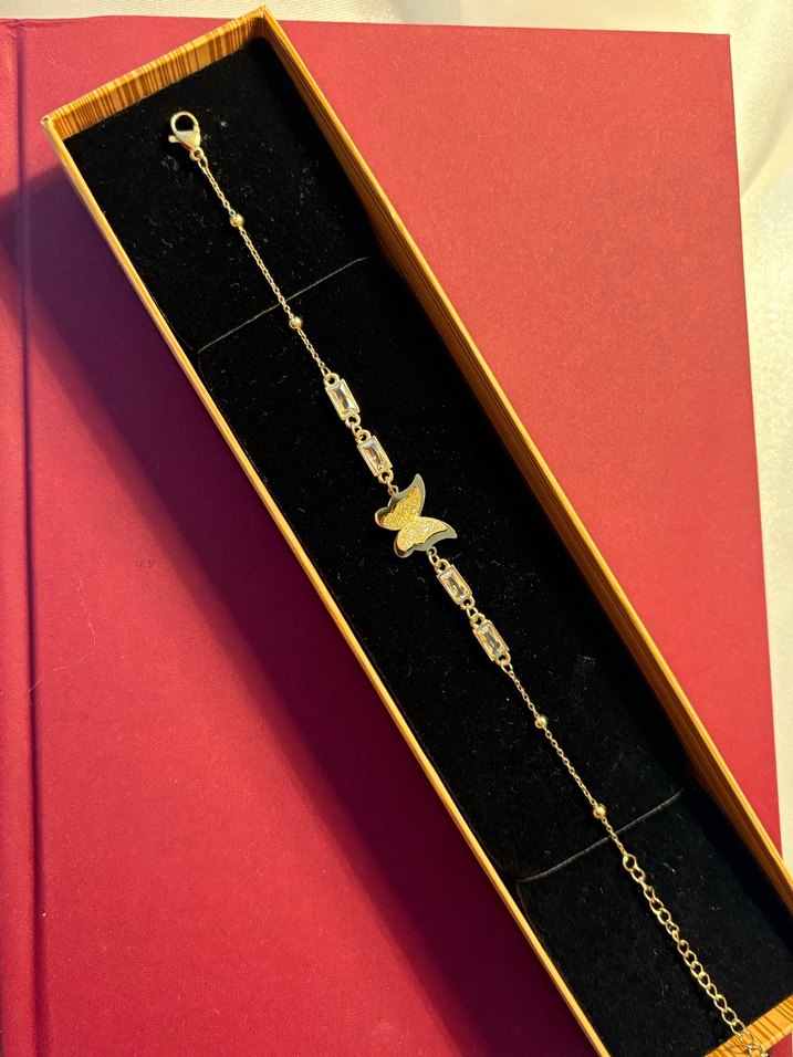 Renkli Baskılı Zincir Detaylı Kadın Bileklik - Görsel 2