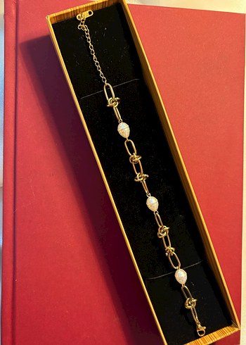 Altın Zincir Detaylı Kadın Bileklik - Görsel 4