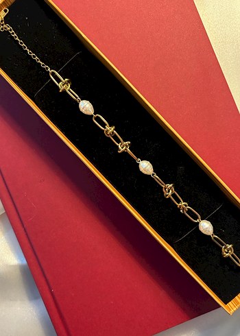 Altın Zincir Detaylı Kadın Bileklik - Görsel 3