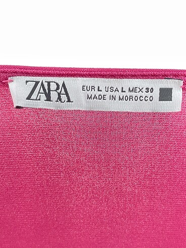 l Beden pembe Renk Zara Bluz %70 İndirimli.