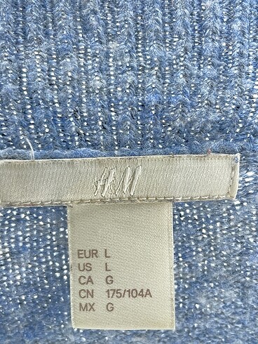 l Beden mavi Renk H&M Kazak / Triko %70 İndirimli.