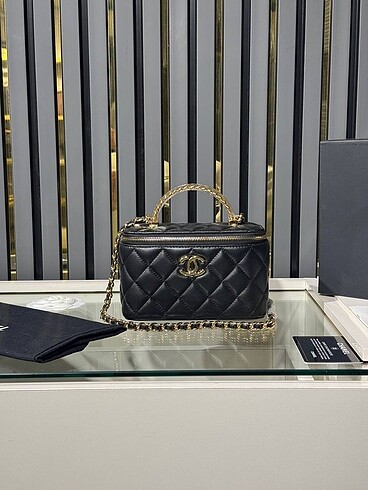 Beden siyah Renk Chanel Vanity Case Bag