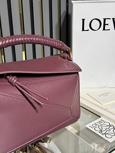 Beden çeşitli Renk Leowe Puzzle Bag in Smooth Calfskin