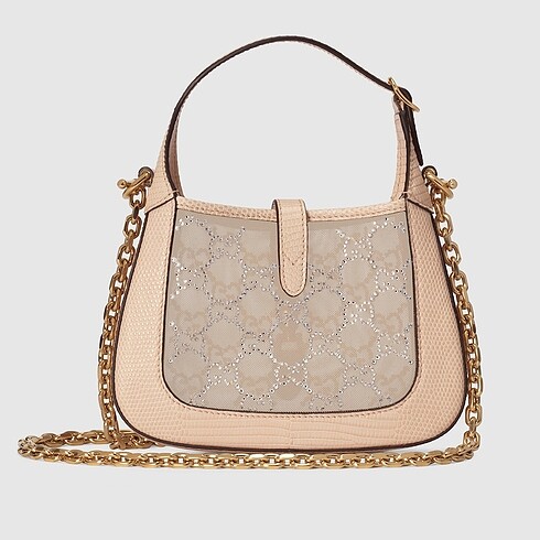 Beden Gucci Jackie 1961 Mini Crystal GG Lizard Bag