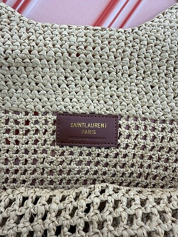  Beden camel Renk Saint Laurent Raffia Bag