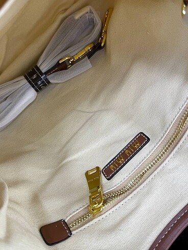 Beden camel Renk Miu Miu Ivy Straw Bag
