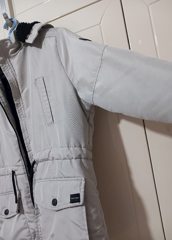 Gri Midi kışlık mont M beden - Görsel 2