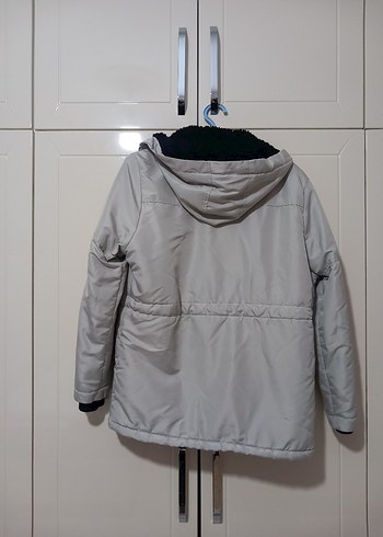 Gri Midi kışlık mont M beden - Görsel 3