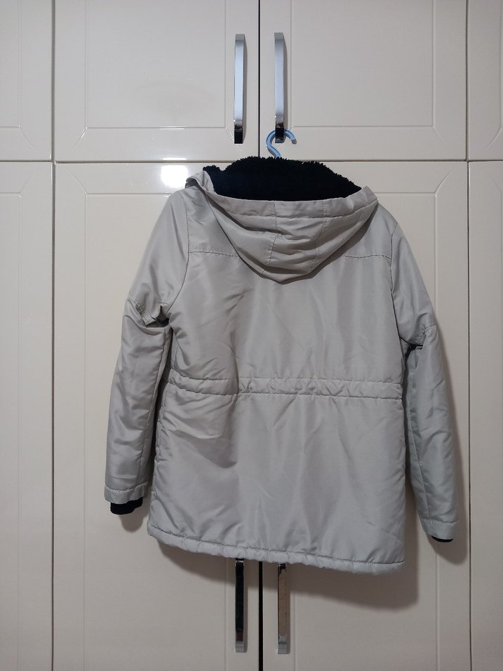 Gri Midi kışlık mont M beden - Görsel 3