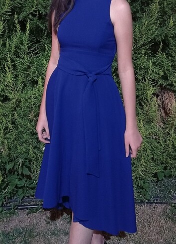 Lacivert Maxi elbise