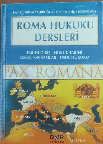 Roma Hukuku Dersleri - Tarihi Giriş ve Usul Hukuku