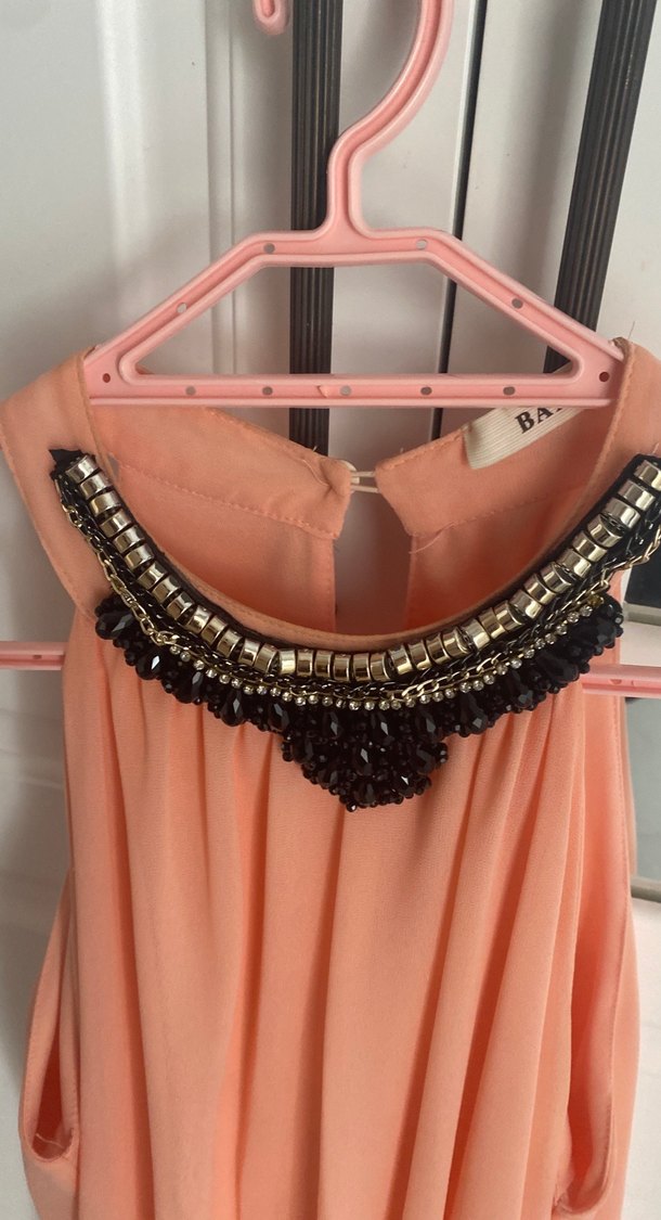 Pembe Bohem Salaş Midi Elbise - Görsel 2