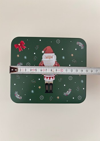 Beden Renk Yurtdışı Almanya Yılbaşı Noel Temalı Metal Teneke Kutu