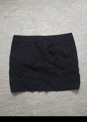 universal Beden siyah Renk Siyah Mini Keten etek+iki adet siyah elbise