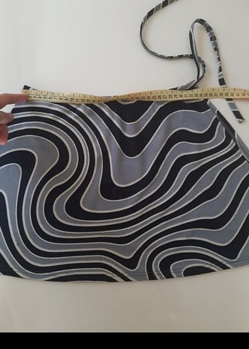 Gri Zebra Desenli Pareo - Görsel 3