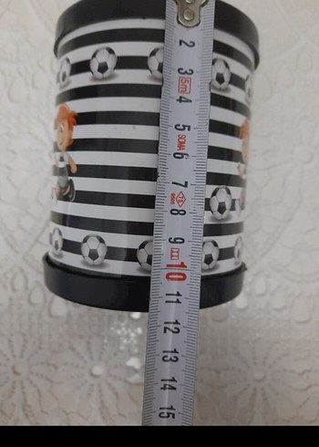 Çizgili Siyah Beyaz Çocuk ##Kumbarasi## - Görsel 2