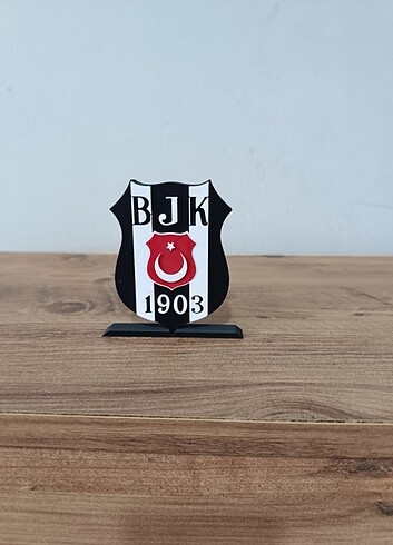 Beşiktaş Taraftarına Özel 3D Baskı Dekoratif BJK Logosu