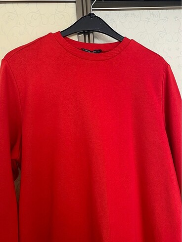 Bisiklet yaka kadın sweatshirt tunik - Görsel 5