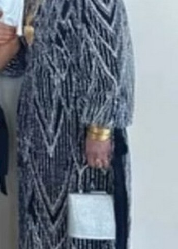 Püsküllü Nakışlı Lacivert Uzun Abiye Elbise - Görsel 2