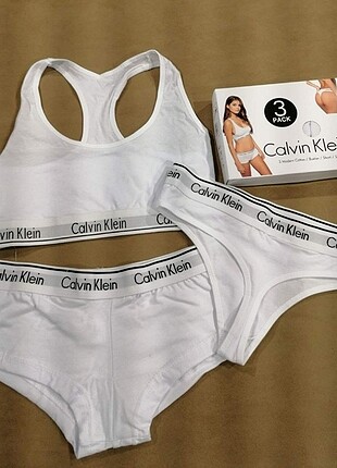 Calvin Klein bralet tanga boxer takım