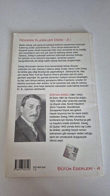  Beden Renk Stefano Zweig Satranç