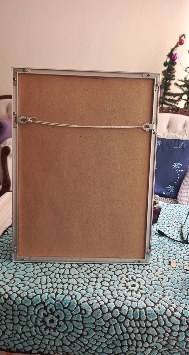 Turkuaz Vazo ve Çiçekler Pastel Tablo (30 x 41) - Görsel 3