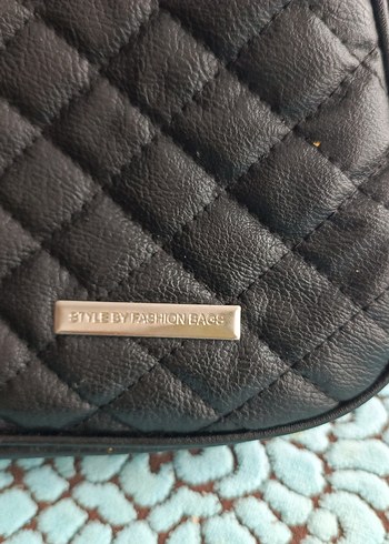 Siyah Deri Kadın Çanta - Klasik Goth - Görsel 2