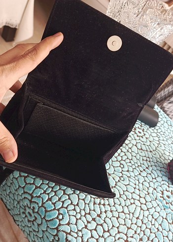 Siyah Süet Kadın Vintage Çanta - Görsel 4