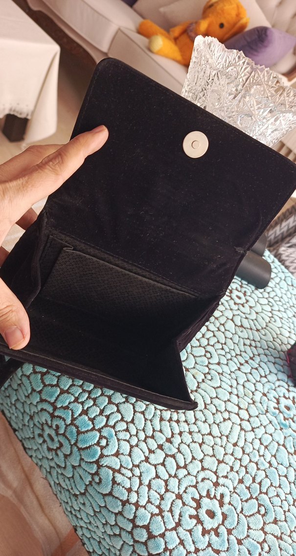 Siyah Süet Kadın Vintage Çanta - Görsel 4