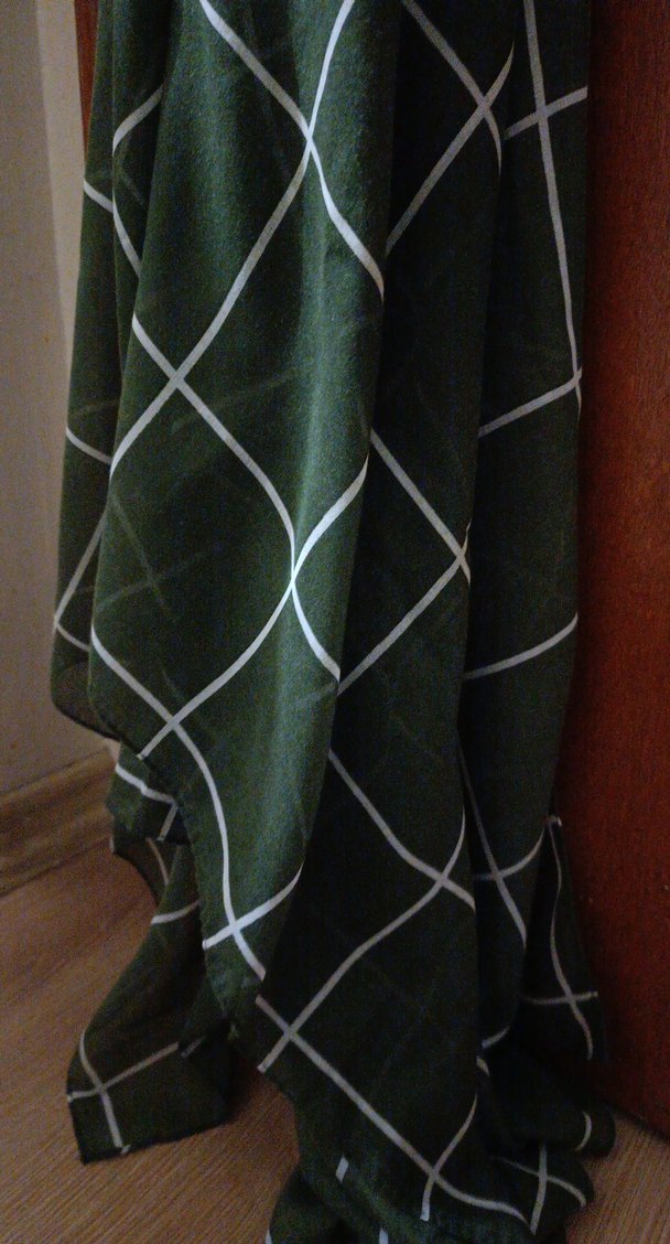 Çağdaş Yeşil Kareli Şal - Görsel 2