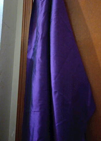 Kadın Mor İpek Görünümlü Bohem Şal - Görsel 2