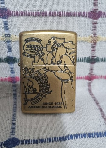 Altın Renk Vintage Zippo Çakmak