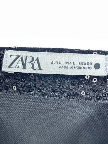 l Beden siyah Renk Zara Mini Etek %70 İndirimli.