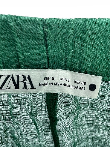 s Beden yeşil Renk Zara Düz Kesim %70 İndirimli.