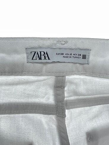 38 Beden beyaz Renk Zara Jean / Kot %70 İndirimli.