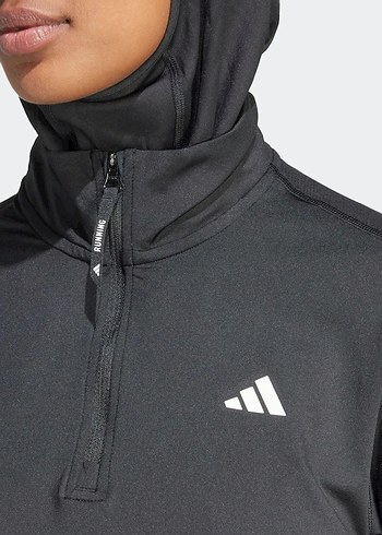 Adidas Siyah Fermuarlı Yüksek Yakalı Spor Üst - Görsel 4