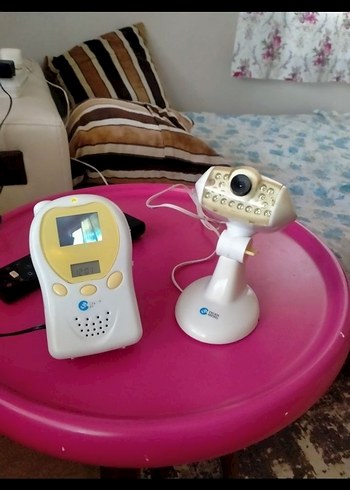 Renkli Ekranlı Beyaz Bebek Monitörü - Görsel 2