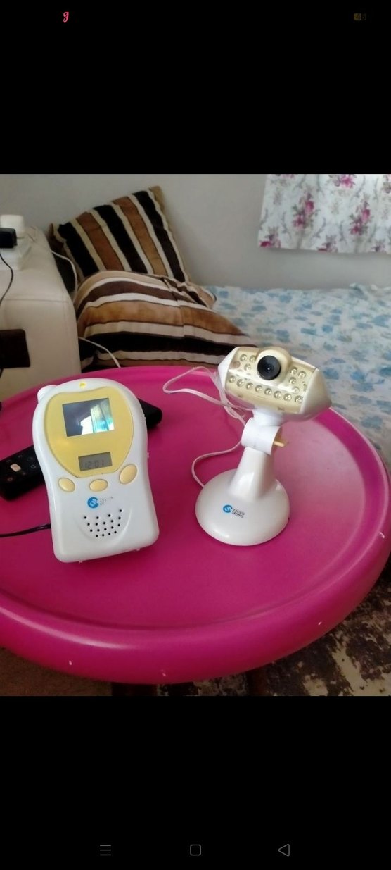 Renkli Ekranlı Beyaz Bebek Monitörü - Görsel 2