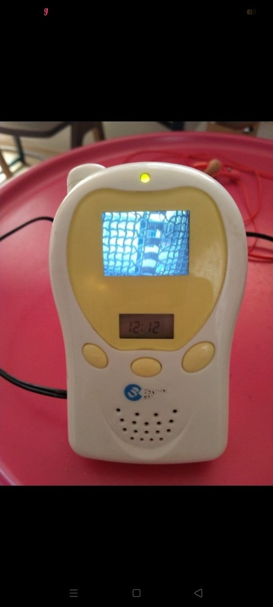 Renkli Ekranlı Beyaz Bebek Monitörü - Görsel 5