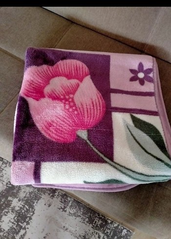 Çiçek Desenli Pembe Çocuk Battaniyesi - Görsel 6