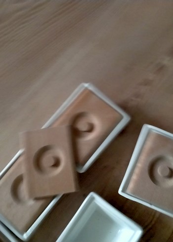 Bej Renkli Ahşap Kapaklı Saklama Kapları - Görsel 3