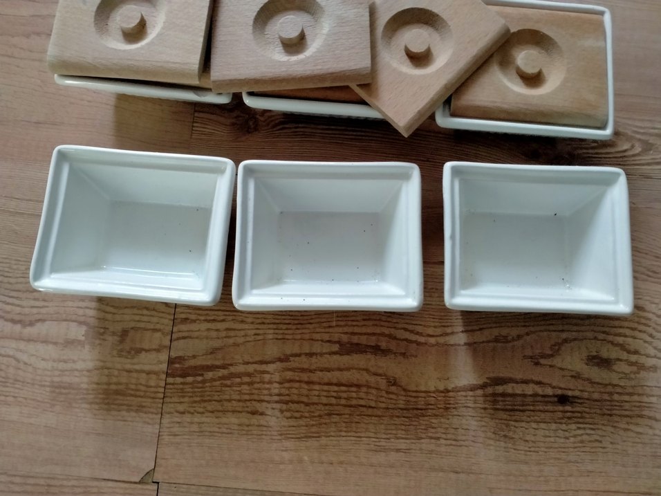 Bej Renkli Ahşap Kapaklı Saklama Kapları - Görsel 2