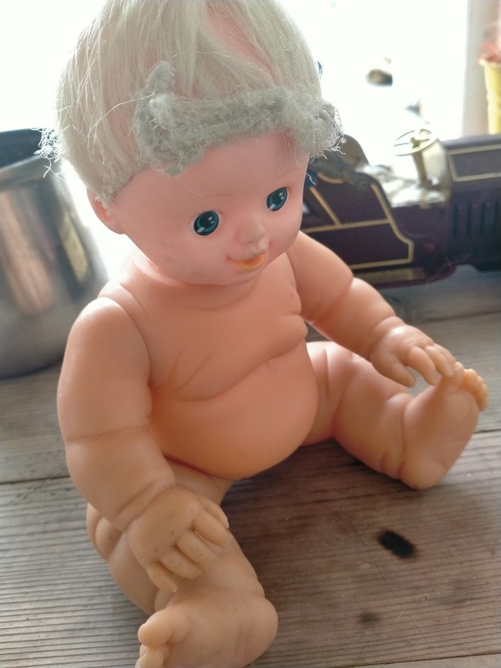 Bej Pastel Bebek Oyuncak - Görsel 3