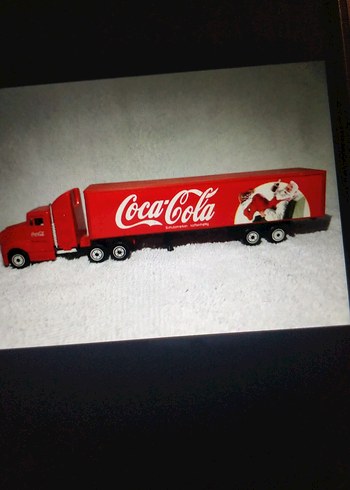 Kırmızı Coca-Cola Oyuncak Tır retro ürün koleksiyonluk - Görsel 2