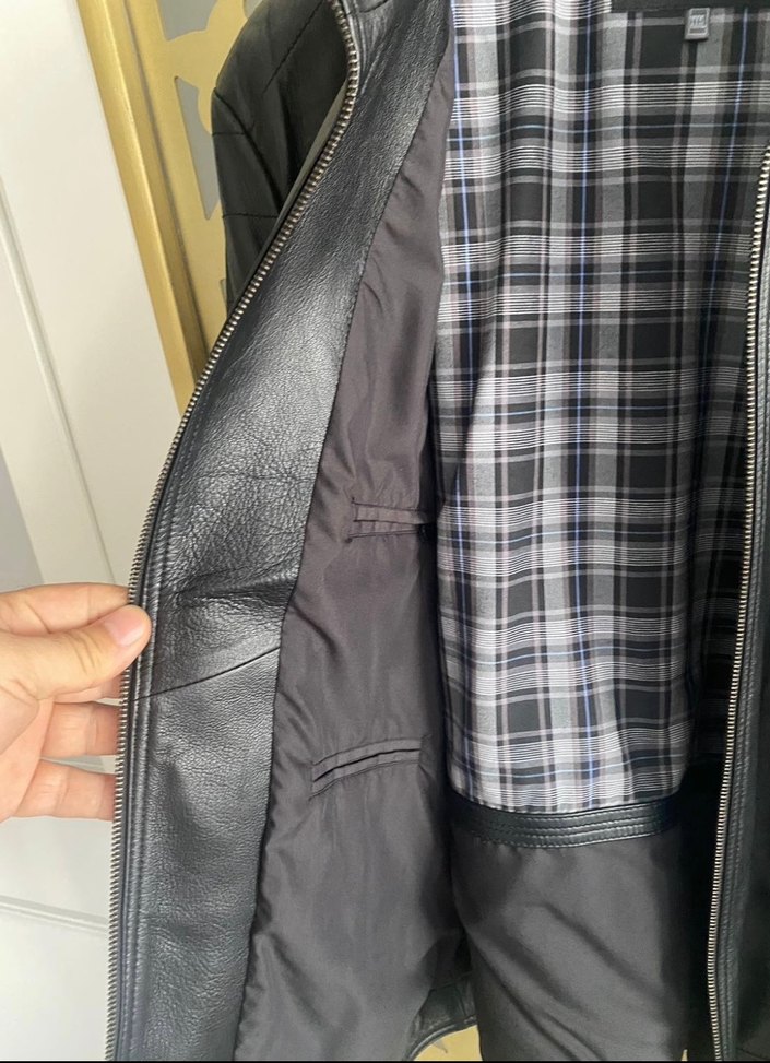 Kahve orijinal deri ceket sıfır - Görsel 4