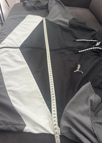 Gri Puma Kapüşonlu Erkek Yağmurluk - Görsel 8