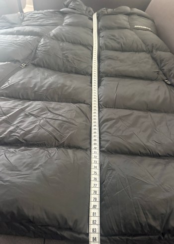 Siyah Uzun Fermuarlı Kışlık Mont - Görsel 6