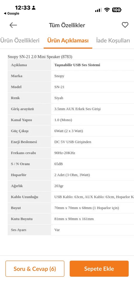 Snopy SN-21 Siyah 2.0 Usb Multimedya Hoparlör - Görsel 4